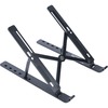 DAC Portable and Adjustable Laptop/Tablet Stand - Notebook, Tablet, Cell Phone Support - Aluminum Alloy - Black