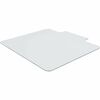 Lorell Glass Chairmat with Lip - Hardwood Floor, Carpet53" Width x 45" Depth - Lip Size 6" Length x 23" Width - Tempered Glass - Clear