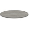 Lorell Essentials Conference Tabletop - Weathered Charcoal Laminate Round Top - Contemporary Style - 1" Table Top Thickness x 42" Table Top Diameter -
