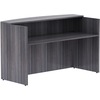 Lorell Essentials Series Front Reception Desk - 72" x 36"42.5" Desk, 1" Top - Finish: Weathered Charcoal Laminate