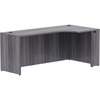 Lorell Essentials Seriese Right Corner Credenza - 72" x 36" x 24"29.5" Credenza, 1" Top - Finish: Weathered Charcoal Laminate