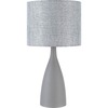 Lorell Executive Table Lamp - 22" Height - 10 W LED Bulb - Table Top - Gray - for Table, Home, Office, School