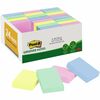 Post-it&reg; Greener Notes Value Pack - Beachside Cafe Color Collection - 1 1/2" x 2" - Rectangle - Positively Pink, Canary Yellow, Fresh Mint, Moonst