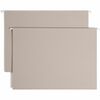 Smead TUFF 1/3 Tab Cut Legal Recycled Hanging Folder - 8 1/2" x 14" - 3" Expansion - Top Tab Location - Assorted Position Tab Position - Steel Gray - 