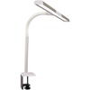 OttLite Perform LED Desk Lamp, 24-3/4"H, White - 24.8" Height - 4.1" Width - 1LED Bulb - White - Adjustable Brightness, Flexible Neck, Adjustable Heig