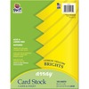 Pacon Color Brights Cardstock - Lemon Yellow - Letter - 8 1/2" x 11" - 65 lb Basis Weight - 100 / Pack - Acid-free, Recyclable, Lignin-free, Buffered 