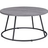 Lorell Accession Coffee Table - Round Top - Powder Coated Four Leg Base - 4 Legs - 200 lb Capacity x 1" Table Top Thickness x 31.50" Table Top Diamete
