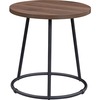 Lorell Accession End Table - Round Top - Powder Coated Four Leg Base - 4 Legs - 200 lb Capacity x 1" Table Top Thickness x 19" Table Top Diameter - 19