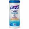 PURELL&reg; Sanitizing Wipes - Fresh Citrus - White - 100 Per Canister - 1 Each