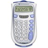 Texas Instruments TI1706 SuperView Handheld Calculator - Dual Power, Sign Change, 3-Key Memory, Large Display, Slide-on Hard Case, Wall Mountable - Ba