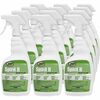 Zep Spirit II Detergent Disinfectant - Ready-To-Use - 32 fl oz (1 quart) - Citrus Scent - 12 / Carton - Deodorant - Clear