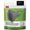 3M Daily Face Masks - Recommended for: Face, Indoor, Outdoor, Office, Transportation - Cotton, Fabric - Gray - Lightweight, Breathable, Adjustable, El