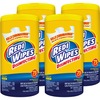 U.S. Nonwovens Disinfecting Redi Wipes - Lemon Scent - 8" Length x 7" Width - 6 / Carton - Antibacterial, Chlorine-free, Bleach-free, Ammonia-free - W