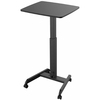 Kantek Mobile Height Adjustable Sit to Stand Desk - Rectangle Top - 23.60" Table Top Width x 20.50" Table Top Depth - 44.20" Height x 23.60" Width x 2