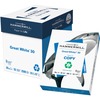 Hammermill Great White 30 Copy Paper - White - 92 Brightness - Letter - 8 1/2" x 11" - 20 lb Basis Weight - 75 g/m&#178; Grammage - 5 / Carton - 2500 