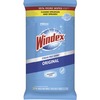 Windex&reg; Glass & Surface Wipes - Ready-To-Use - 38 / Pack - Streak-free, Unscented, Chemical-free