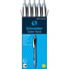 Schneider Slider Rave XB Ballpoint Pen - Extra Broad Pen Point - 1.4 mm Pen Point Size - Retractable - Black - Black Rubberized, Light Blue Barrel - S