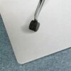 Cleartex&reg; Polypropylene Rectangular Foldable Chair Mat for Carpets - 35" x 46" - Translucent Rectangular Polypropylene Chair Mat For Carpets - 46"