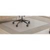 Deflecto SuperMat+ Chairmat - Home Office, Commercial - 60" Length x 46" Width x 0.500" Thickness - Rectangular - Polyvinyl Chloride (PVC) - Clear - 1