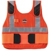 Chill-Its 6225 Premium Cooling Vest - Recommended for: Indoor, Outdoor - Small/Medium Size - Hook & Loop Closure - Cotton, Fabric, Modacrylic - Orange