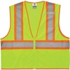 GloWear 8229Z Economy Two-Tone Vest - Recommended for: Construction, Emergency, Warehouse, Baggage Handling - 4-Xtra Large/5-Xtra Large Size - Zipper 