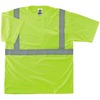 GloWear 8289 Type R Class 2 T-Shirt - 4XL Size - Fabric, Polyester - Lime
