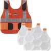 Chill-Its 6215 Safety Vest - Recommended for: Indoor, Outdoor, Pulp & Paper, Motorcycle, Biking - Large/Extra Large Size - 52" Chest - Hook & Loop Clo