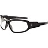 Skullerz Loki AF Clear Safety Glasses - Black Frame/Clear Lens