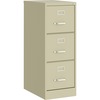 Lorell Fortress Series 22" Commercial-Grade Vertical File Cabinet - 15" x 22" x 40.2" - 3 x Drawer(s) for File - Letter - Vertical - Ball-bearing Susp