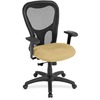 Eurotech Apollo Synchro High Back Chair - Sand Fabric Seat - Black Back - High Back - 5-star Base - Armrest - 1 Each