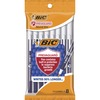 BIC PrevaGuard Round Stic Ballpoint Pen - Round Pen Point Style - Blue - 8 / Pack