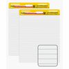 Post-it&reg; Super Sticky Easel Pad - 30 Sheets - Ruled25" x 30" - Self-stick, Resist Bleed-through, Handle, Sturdy Backcard, Universal Slot, Repositi