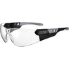 Skullerz SAGA Anti-Fog Clear Lens Matte Frameless Safety Glasses / Sunglasses - Eye Protection - Matte Black - Clear Lens - Anti-fog, Lightweight, Rim