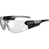 Skullerz SAGA In/Outdoor Lens Matte Frameless Safety Glasses / Sunglasses - Recommended for: Indoor/Outdoor - Eye Protection - Matte Black - Anti-fog,