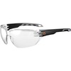 Skullerz VALI Anti-Fog Clear Lens Matte Frameless Safety Glasses / Sunglasses - Eye Protection - Matte Black - Clear Lens - Anti-fog, Anti-scratch, UV