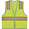 GloWear 8246Z Two-Tone Mesh Vest Type R, Class 2 - Recommended for: Baggage Handling - Small/Medium Size - Zipper Closure - Lime - Machine Washable, M