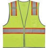 GloWear 8246Z Two-Tone Mesh Vest Type R, Class 2 - Recommended for: Baggage Handling - 2-Xtra Large/3-Xtra Large Size - Zipper Closure - Lime - Machin