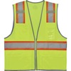 GloWear 8246Z Two-Tone Mesh Vest Type R, Class 2 - Recommended for: Baggage Handling - 4-Xtra Large/5-Xtra Large Size - Zipper Closure - Lime - Machin
