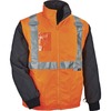 GloWear 8287 Type R Class 2 Hi-Vis Jacket w/ Removable Sleeves - Recommended for: Accessories, Gloves, Transportation - 2-Xtra Large Size - Zipper Clo