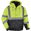 GloWear 8381 Hi-Vis 4-in-1 Bomber Jacket Type R Class 3 - Recommended for: Accessories, Baggage Handling, Transportation, Snowmobiling, Hiking - 5-Xtr
