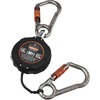Squids 3011 Retractable Tool Lanyard with Carabiner Mount - 1 Each - 8 lb Load Capacity - Standard - Carabiner Attachment - 1" Height x 9.3" Width x 4