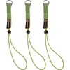 Squids 3703 Elastic Tool Tether Attachment - Loop Tool Tails - 15lbs (3-Pack) - 0.3" Width x 9.5" Height x 4" Length - 18 / Carton - Lime - Elastic, N