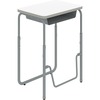 Safco AlphaBetter 1224DE Student Desk - Rectangle Top - 200 lb Capacity - Adjustable Height - 29" to 43" Adjustment - 27.75" Table Top Width x 19.75" 