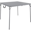 Cosco XL Fold-in-Half Card Table - Four Leg Base - 4 Legs - 200 lb Capacity x 38.50" Table Top Width x 38.50" Table Top Depth - 29.50" Height - Gray -