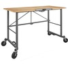 Cosco Smartfold Portable Work Desk Table - Four Leg Base - 4 Legs - 400 lb Capacity x 14.50" Table Top Width x 25.51" Table Top Depth - 55.25" Height 