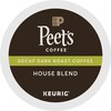 Peet's Coffee&reg; K-Cup House Blend Decaf Coffee - Compatible with Keurig Brewer - Dark - 22 / Box