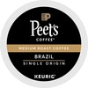 Peet's Coffee&reg; K-Cup Brazil Coffee - Compatible with Keurig Brewer - Medium - 22 / Box