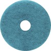 Genuine Joe Burnish Floor Pad - 5/Carton - Round x 17" Diameter - Floor - 1200 rpm to 3000 rpm Speed Supported - Resin, Fiber - Blue