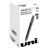 uniball&trade; Roller Rollerball Pen - Micro Pen Point - 0.5 mm Pen Point Size - Black Liquid Ink - Black Barrel - 36 / Pack