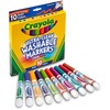 Crayola Bold Colors Washable Markers - Broad Marker Point - Conical Marker Point Style - Plum, Golden Yellow, Primrose, Azure, Copper, Emerald, Teal, 